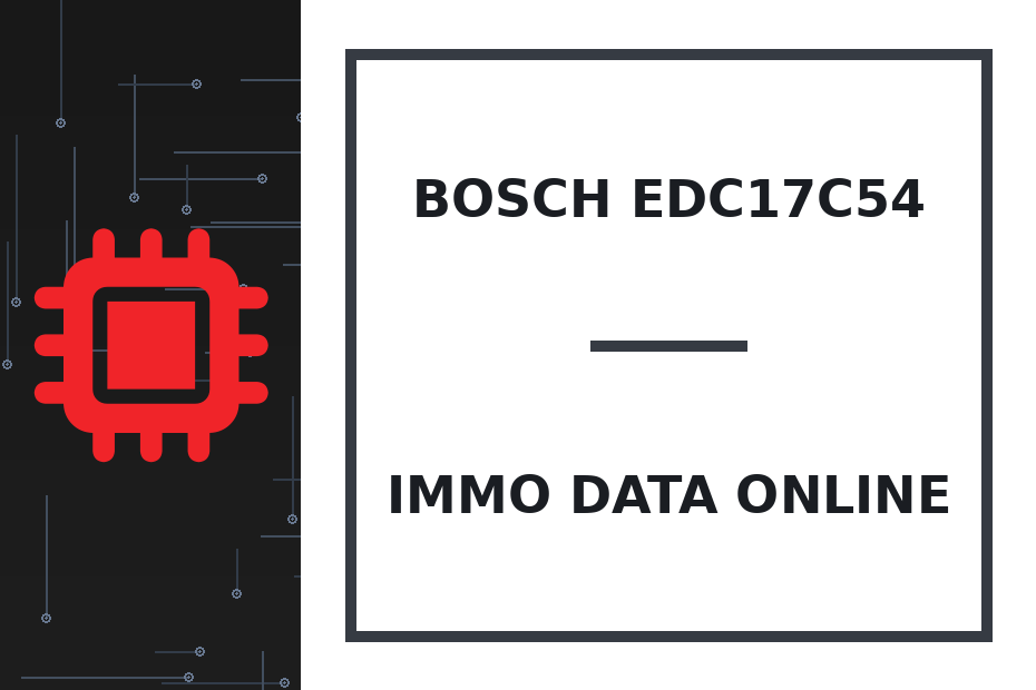 Bosch EDC17C54 Immo Data online