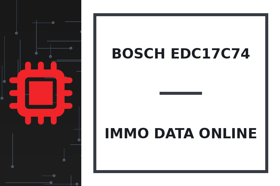 Bosch EDC17C74 Immo Data online