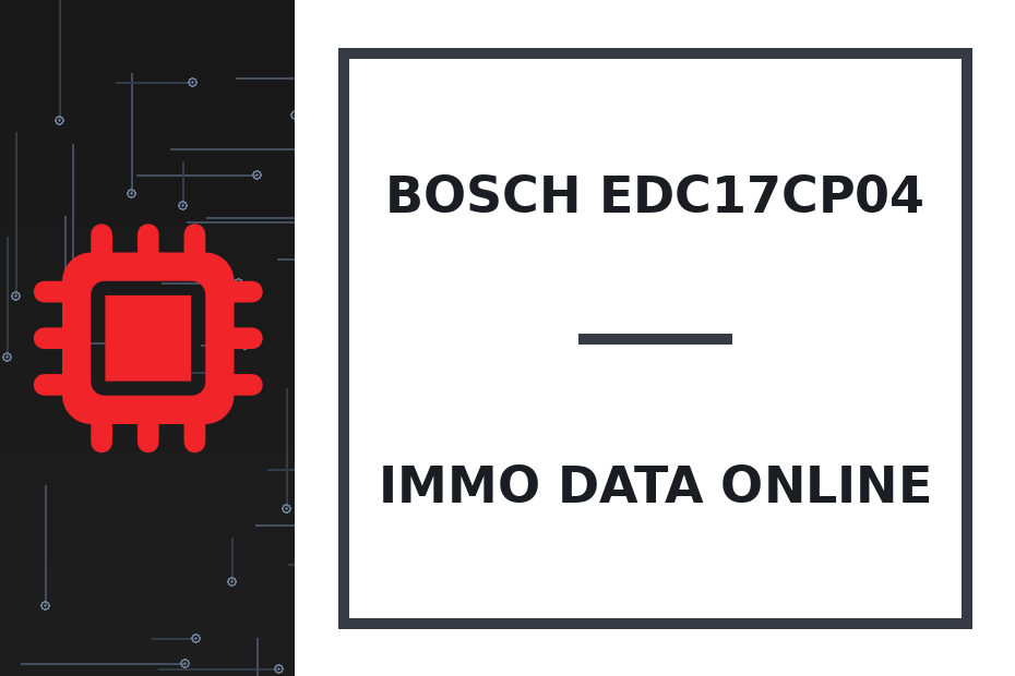 Bosch EDC17CP04 Immo Data онлайн