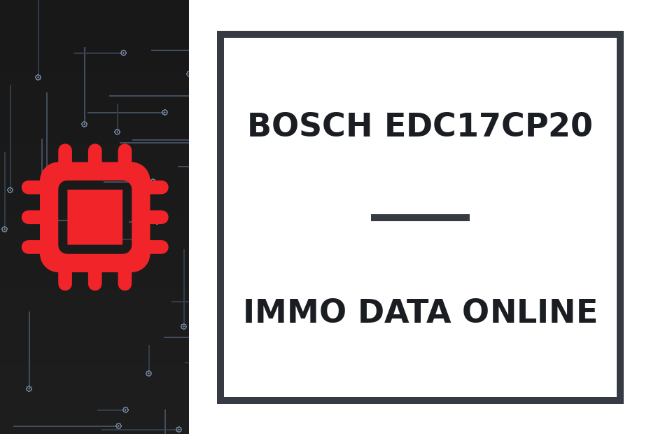 Bosch EDC17CP20 Immo Data online