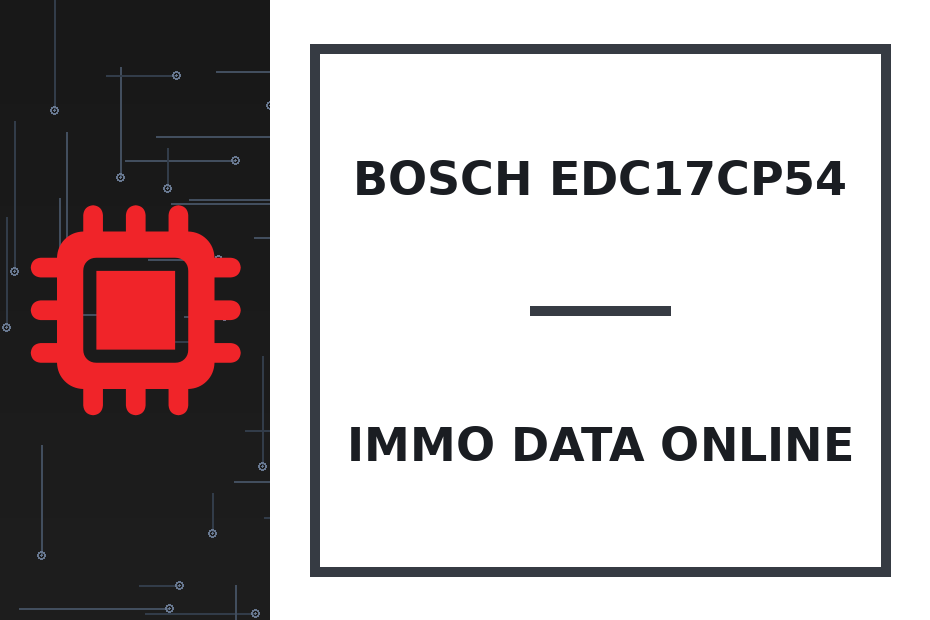 Bosch EDC17CP54 Immo Data online