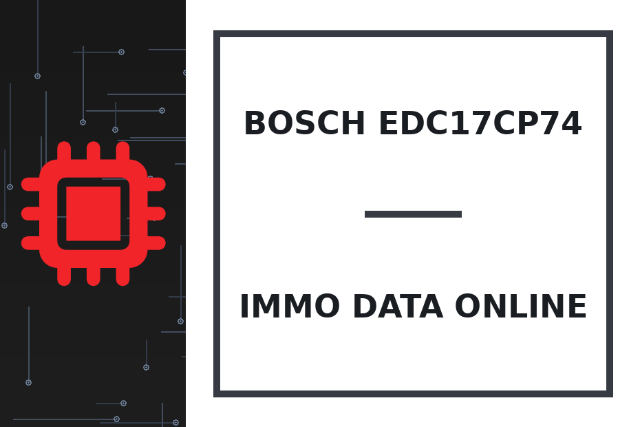Bosch EDC17CP74 Immo Data online