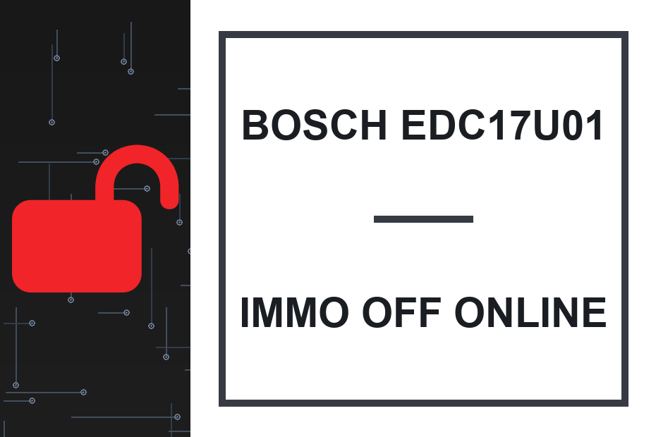 Bosch EDC17U01 Immo Off online