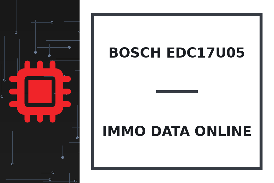 Bosch EDC17U05 Immo Data online
