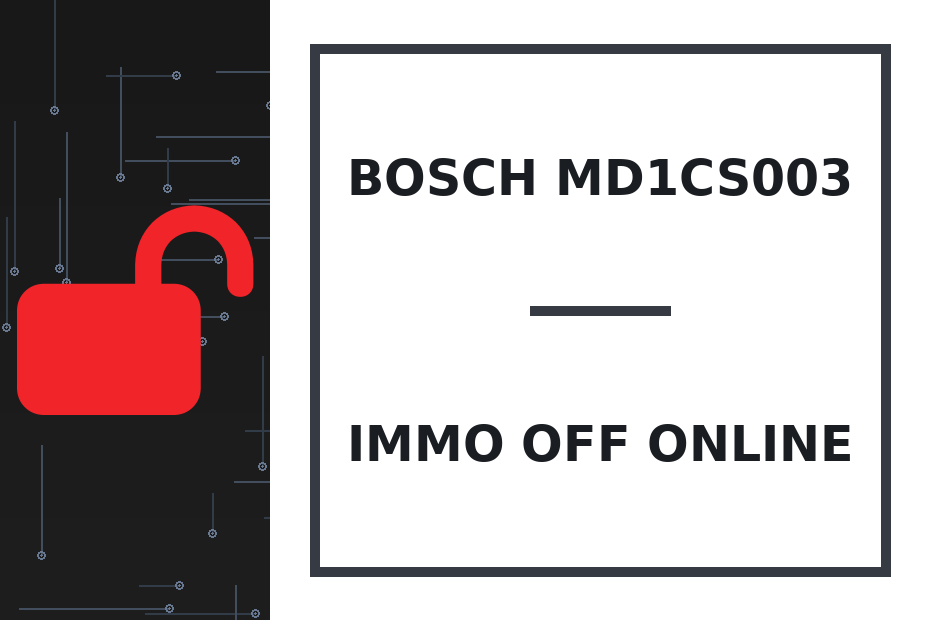 Bosch MD1CS003 Immo Off онлайн