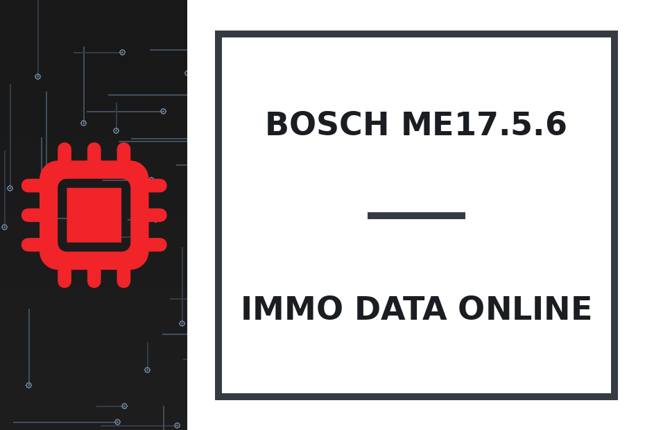 Bosch ME17.5.6 Immo Data онлайн
