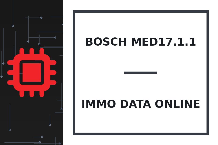Bosch MED17.1.1 Immo Data онлайн