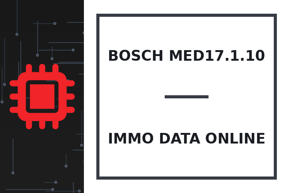 Bosch MED17.1.10 Immo Data онлайн
