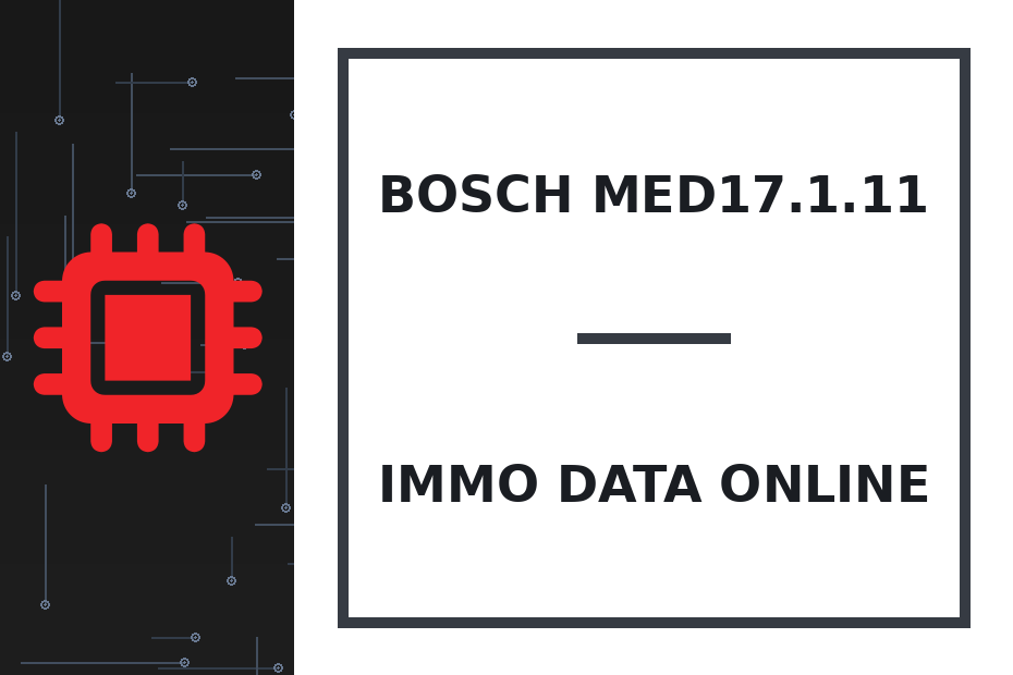 Bosch MED17.1.11 Immo Data онлайн