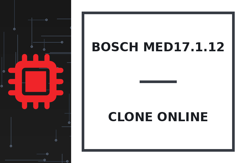 Bosch MED17.1.12 Clone онлайн