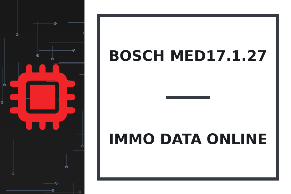Bosch MED17.1.27 Immo Data онлайн
