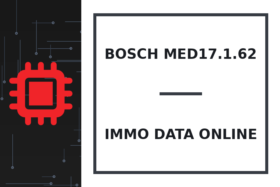 Bosch MED17.1.62 Immo Data онлайн