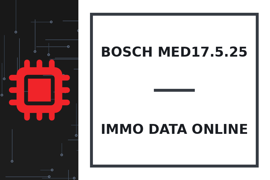 Bosch MED17.5.25 Immo Data онлайн