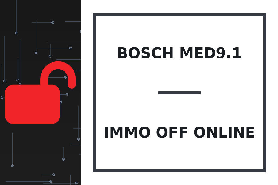 Bosch MED9.1 Immo Off онлайн