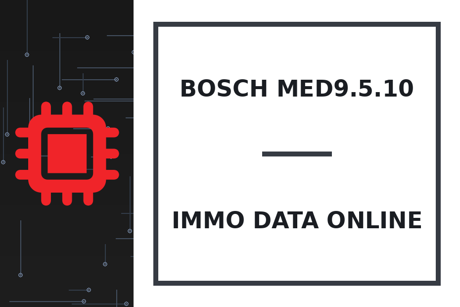 Bosch MED9.5.10 Immo Data онлайн