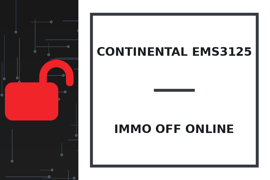 Continental EMS3125 Immo Off онлайн