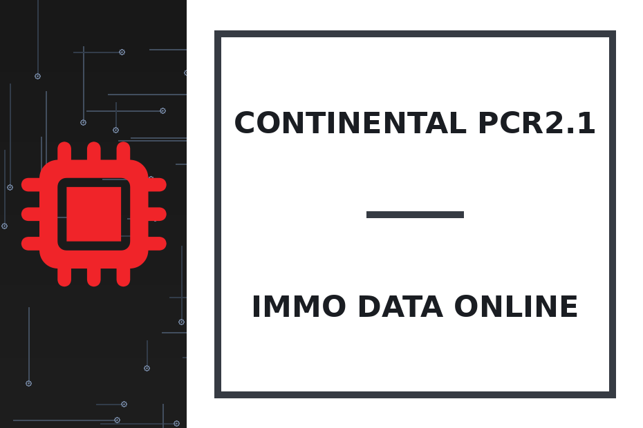 Continental PCR2.1 Immo Data online