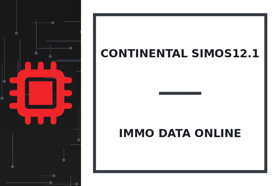 Continental SIMOS12.1 Immo Data online