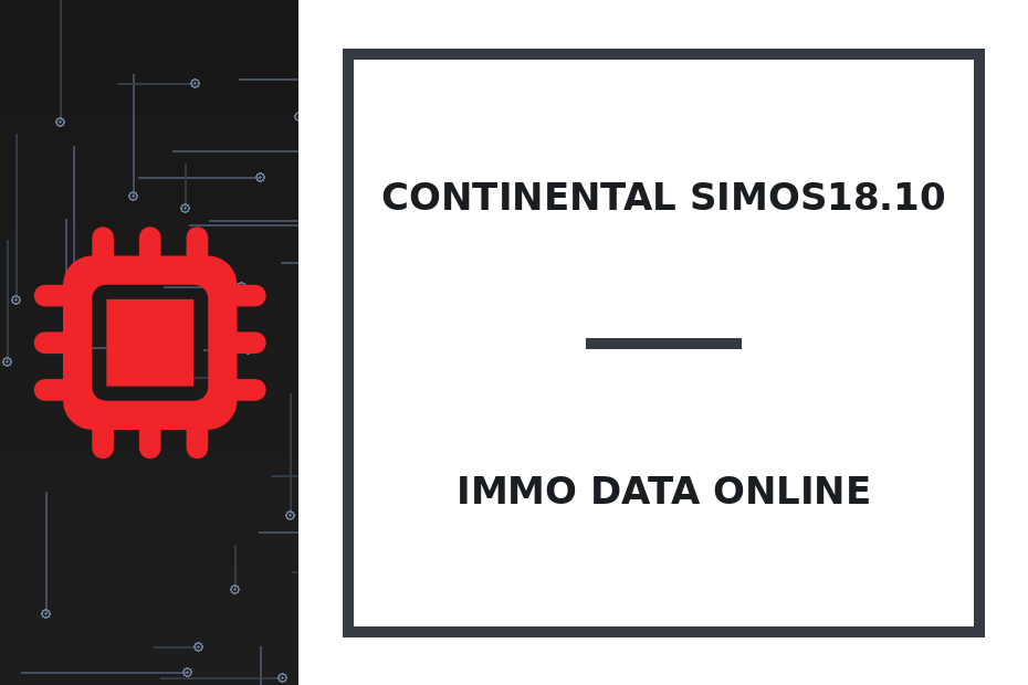 Continental SIMOS18.10 Immo Data online