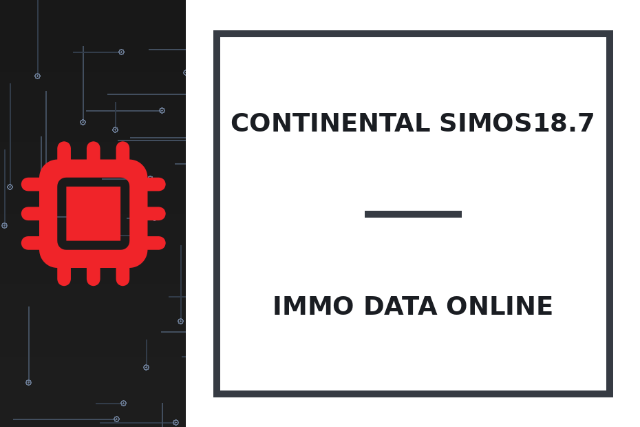 Continental SIMOS18.7 Immo Data online