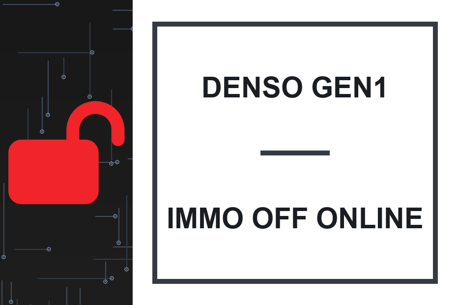 Denso GEN1 Immo Off online