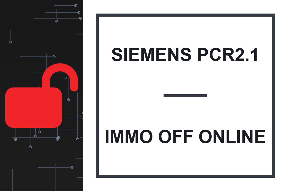 Siemens PCR2.1 Immo Off online