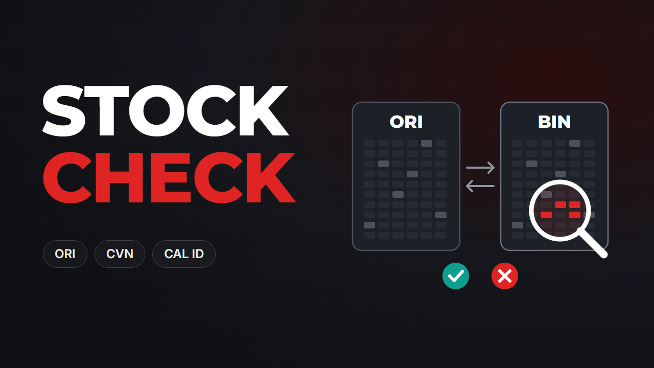 Check Stock or Not — checking an ECU file for factory software