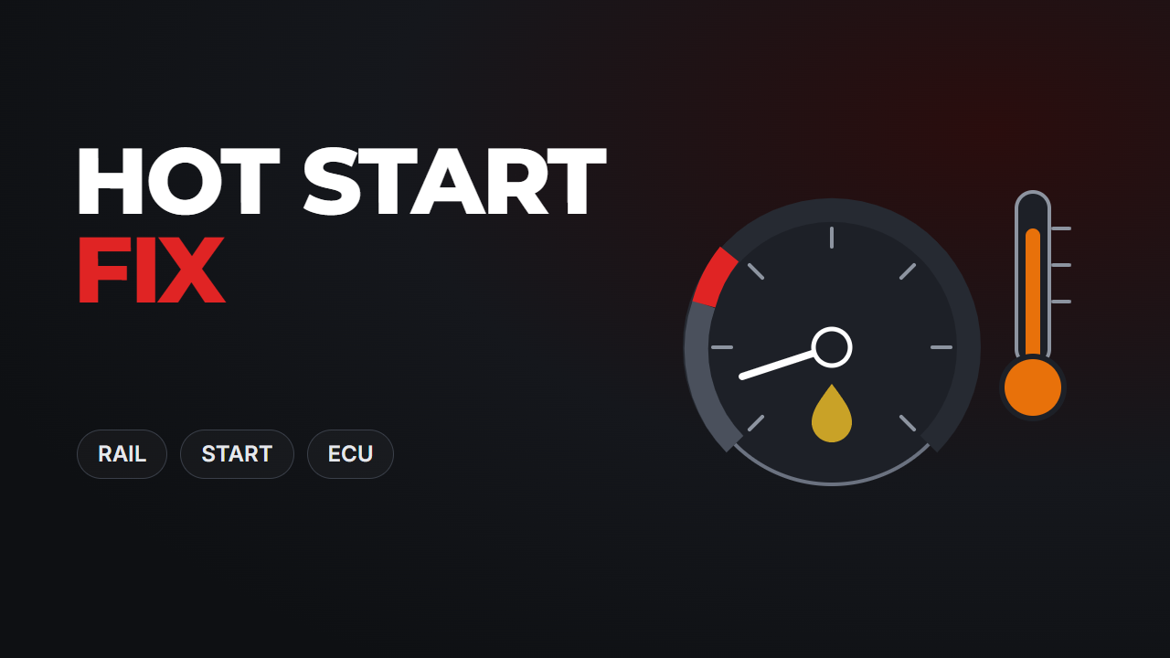 Hot Start Fix — hot start correction in ECU software