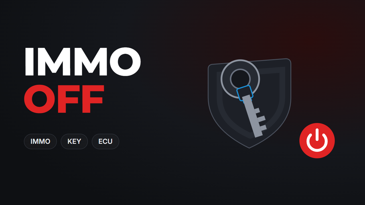 IMMO Off — disabling the immobiliser check in ECU software