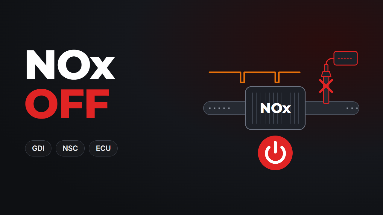 NOx OFF — отключение датчиков NOx и их контроля в прошивке ЭБУ