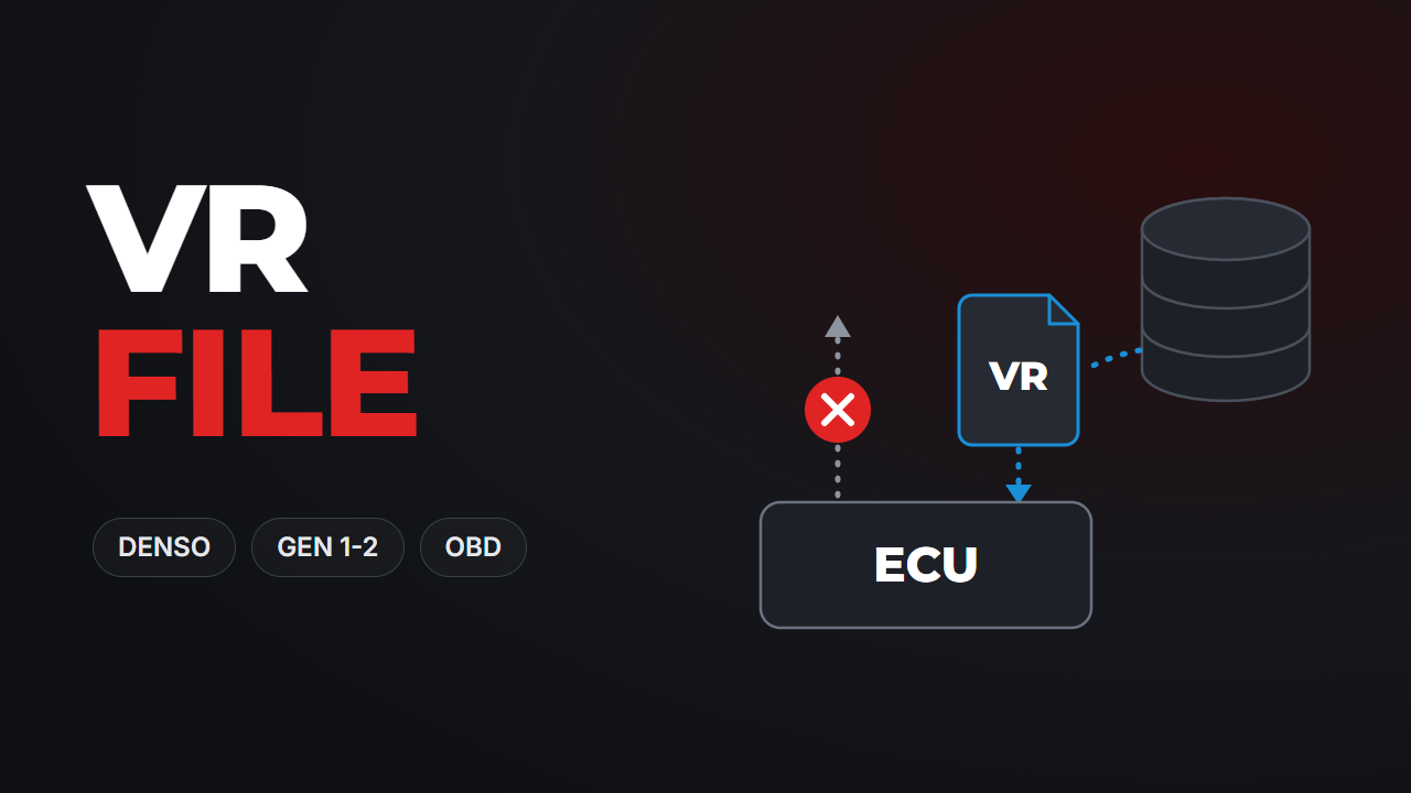 Request VR File — original file for Denso ECUs that cannot be read over OBD