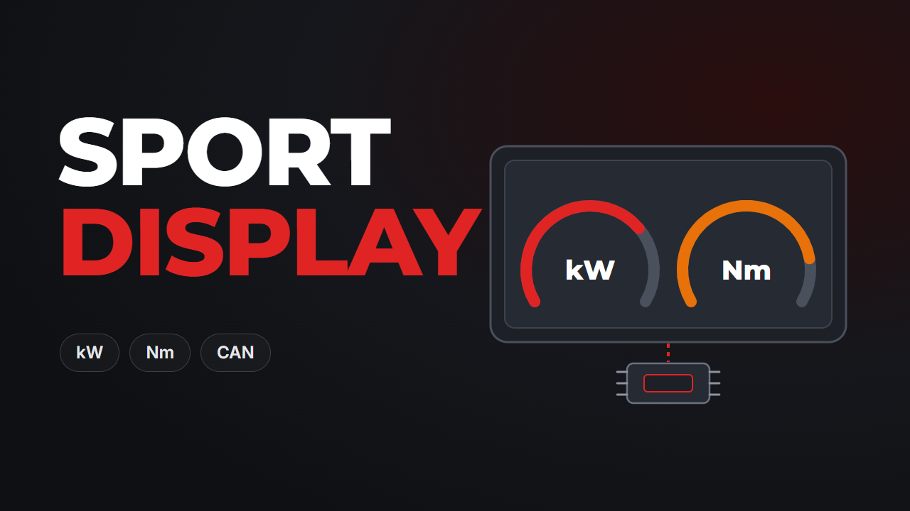 Sport Display — индикаторы мощности и момента на экране автомобиля